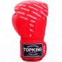 Top King "Full Impact Single Tone" Боксерские Перчатки Тайский Бокс Red